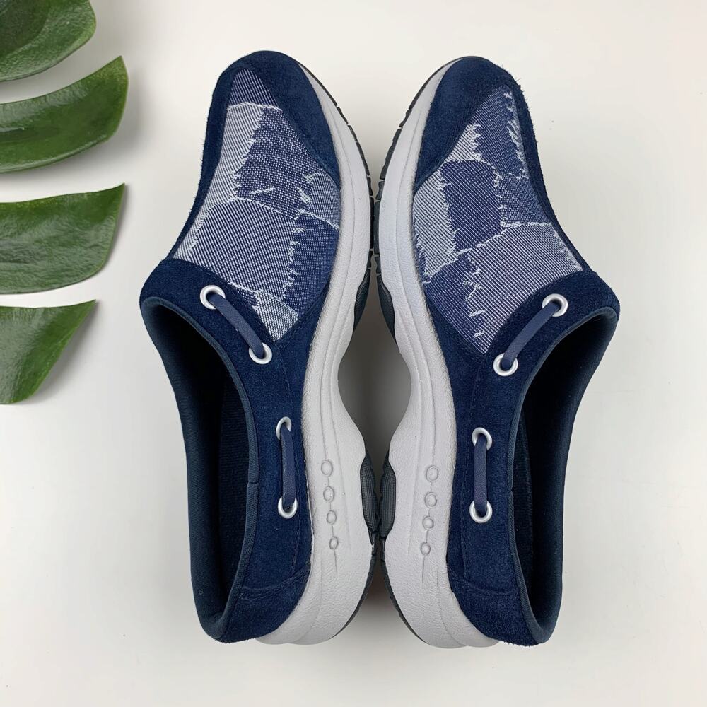 Easy Spirit Travelport Sport Clogs Sneaker Mules Blue Denim Slip On Women's 6.5 - Picture 8 of 10
